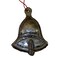 3” Tall Black Steel Lightweight Bell Design Steel Drum Ornament for Holiday Decoration
